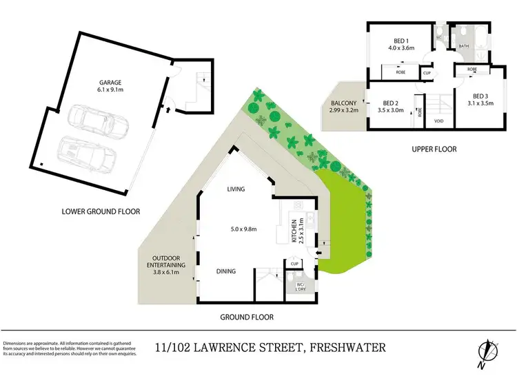Floorplan of Homely apartment listing, 11/102-108 Lawrence Street, Freshwater NSW 2096