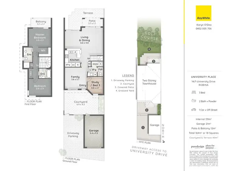 Floorplan of Homely townhouse listing, 14/1 University Drive, Robina QLD 4226