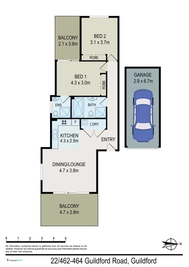 Floorplan of Homely unit listing, 22/462-464 Guildford Road, Guildford NSW 2161
