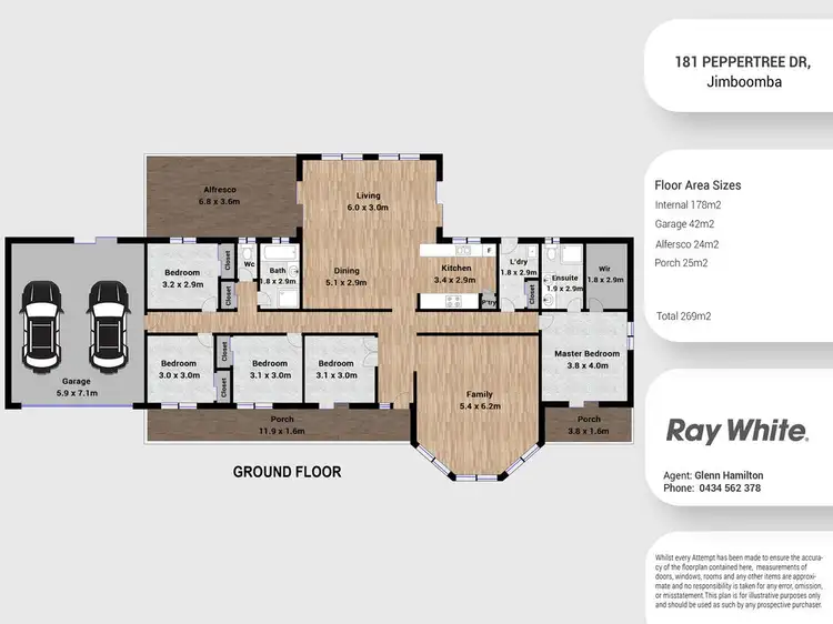 Floorplan of Homely house listing, 181-183 Peppertree Drive, Jimboomba QLD 4280