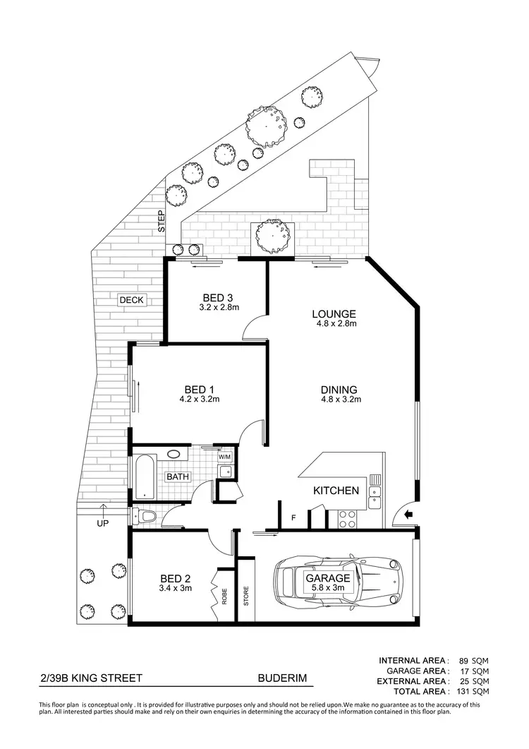 Floorplan of Homely townhouse listing, 2/39B King Street, Buderim QLD 4556