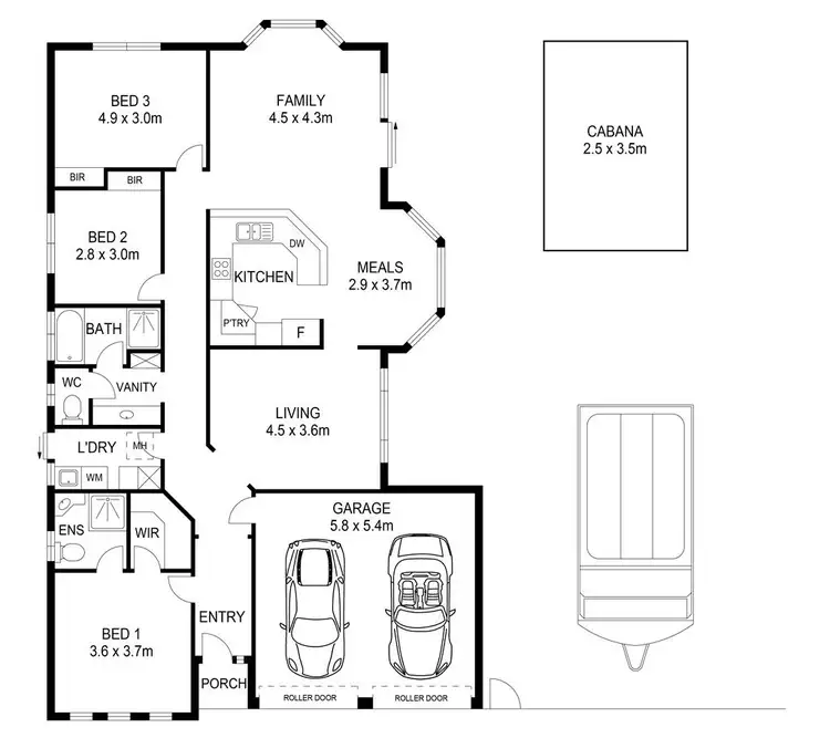 Floorplan of Homely house listing, 14 Cobalt Drive, Hayborough SA 5211