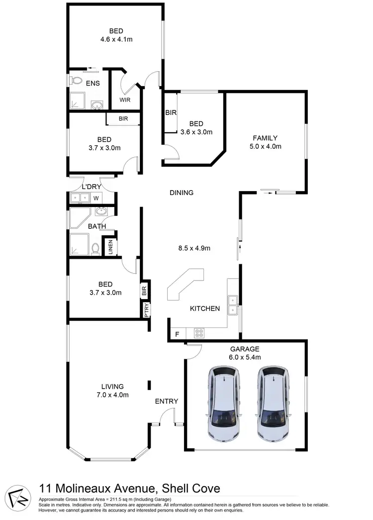 Floorplan of Homely house listing, 11 Molineaux Avenue, Shell Cove NSW 2529