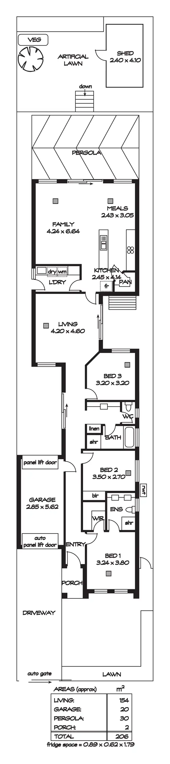 Floorplan of Homely house listing, 3 Barrington Avenue, Enfield SA 5085
