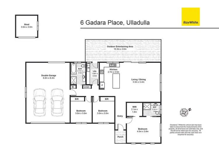Floorplan of Homely house listing, 6 Gadara Place, Ulladulla NSW 2539
