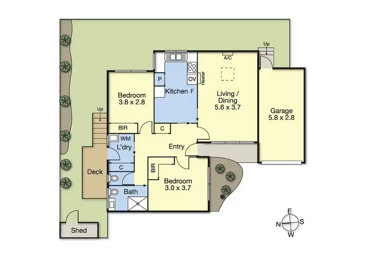 Floorplan of Homely unit listing, 5/24 Grant Street, Oakleigh VIC 3166