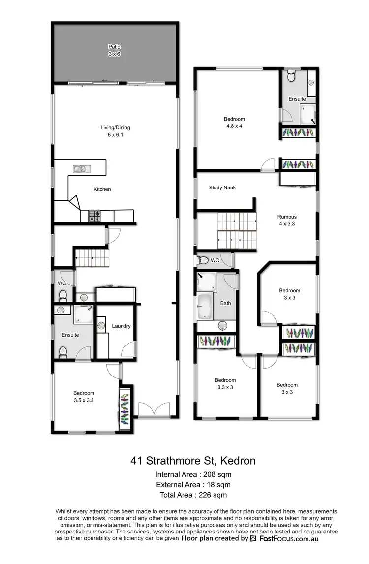 Floorplan of Homely house listing, 41 Strathmore Street, Kedron QLD 4031