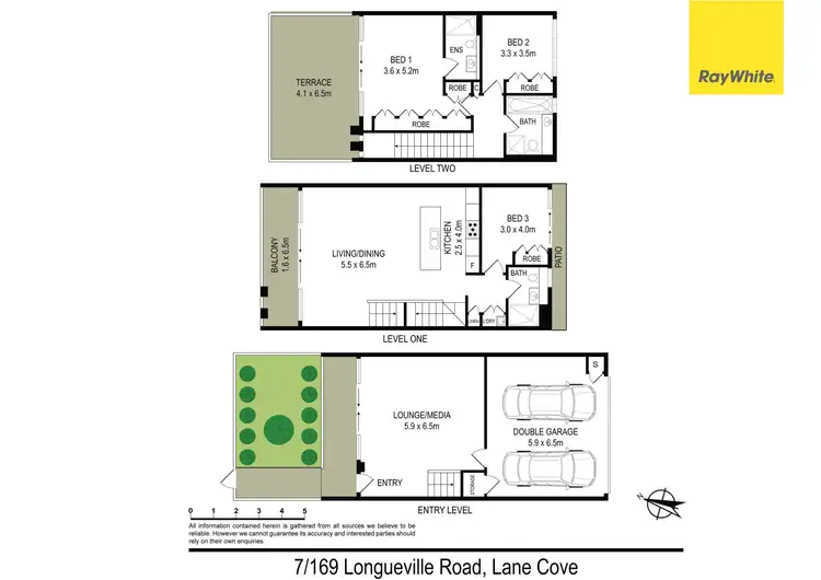 Floorplan of Homely townhouse listing, 7/169 Longueville Road (rear of the block), Lane Cove NSW 2066