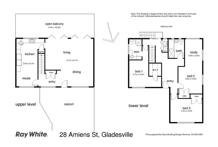 Floorplan of Homely house listing, 28 Amiens Street, Gladesville NSW 2111