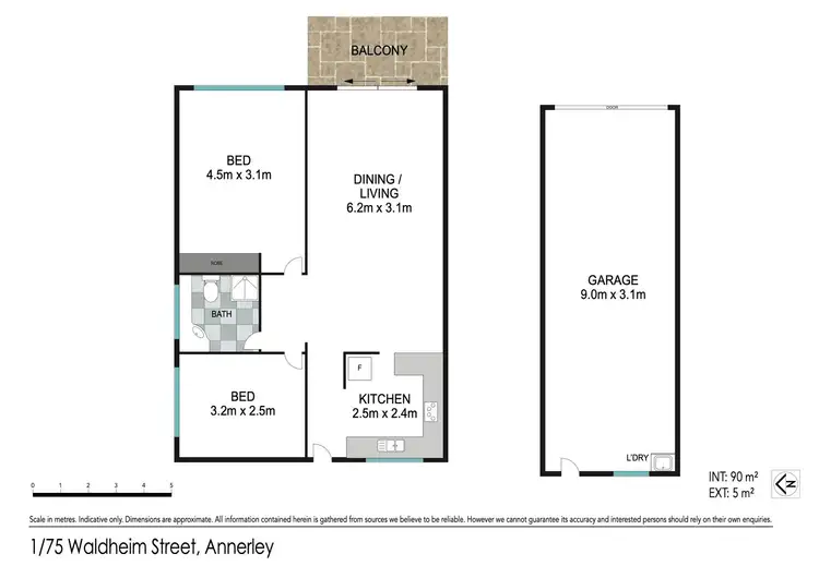 Floorplan of Homely unit listing, 1/75 Waldheim Street, Annerley QLD 4103