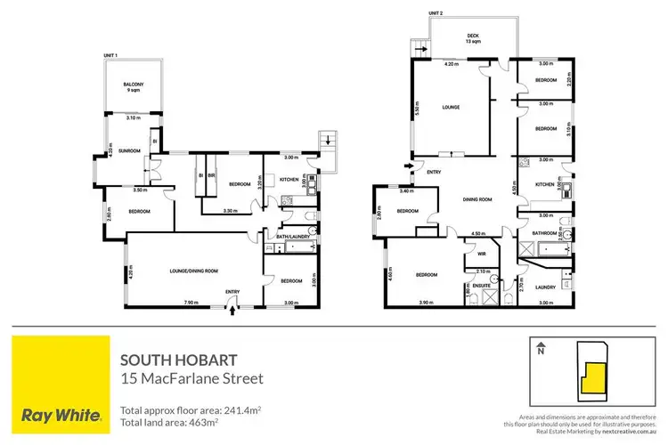 Floorplan of Homely block of units listing, 2/15 Macfarlane Street, South Hobart TAS 7004