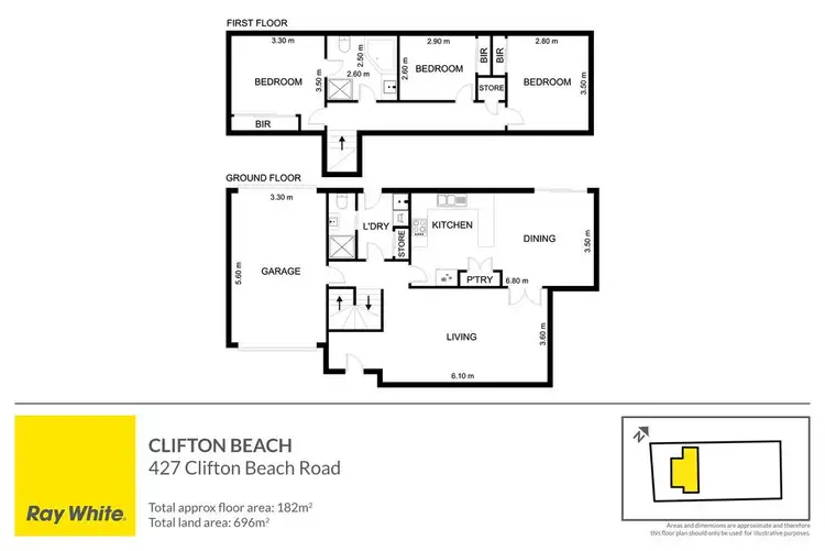 Floorplan of Homely house listing, 427 Clifton Beach Road, Clifton Beach TAS 7020
