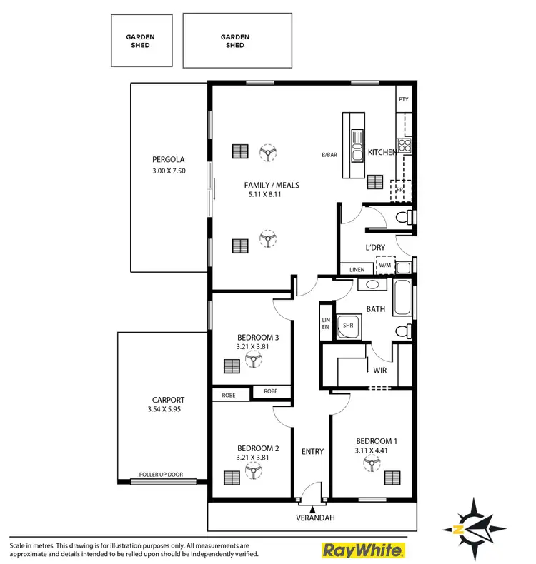 Floorplan of Homely house listing, 1/26 Foster Place, Goolwa SA 5214