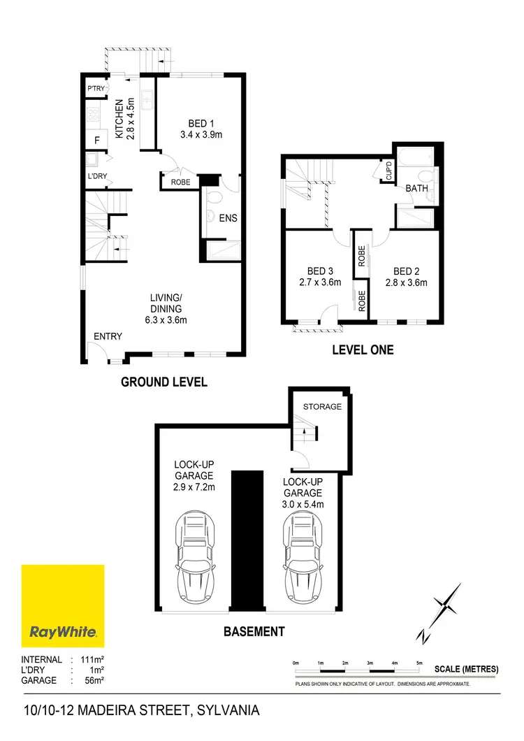 Floorplan of Homely townhouse listing, 10/10-12 Madeira Street, Sylvania NSW 2224