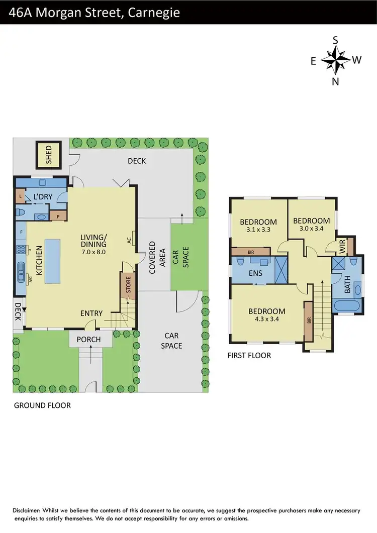 Floorplan of Homely house listing, 46A Morgan Street, Carnegie VIC 3163