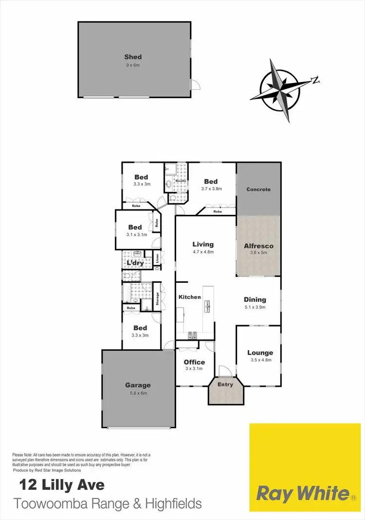 Floorplan of Homely house listing, 12 Lilly Avenue, Cawdor QLD 4352
