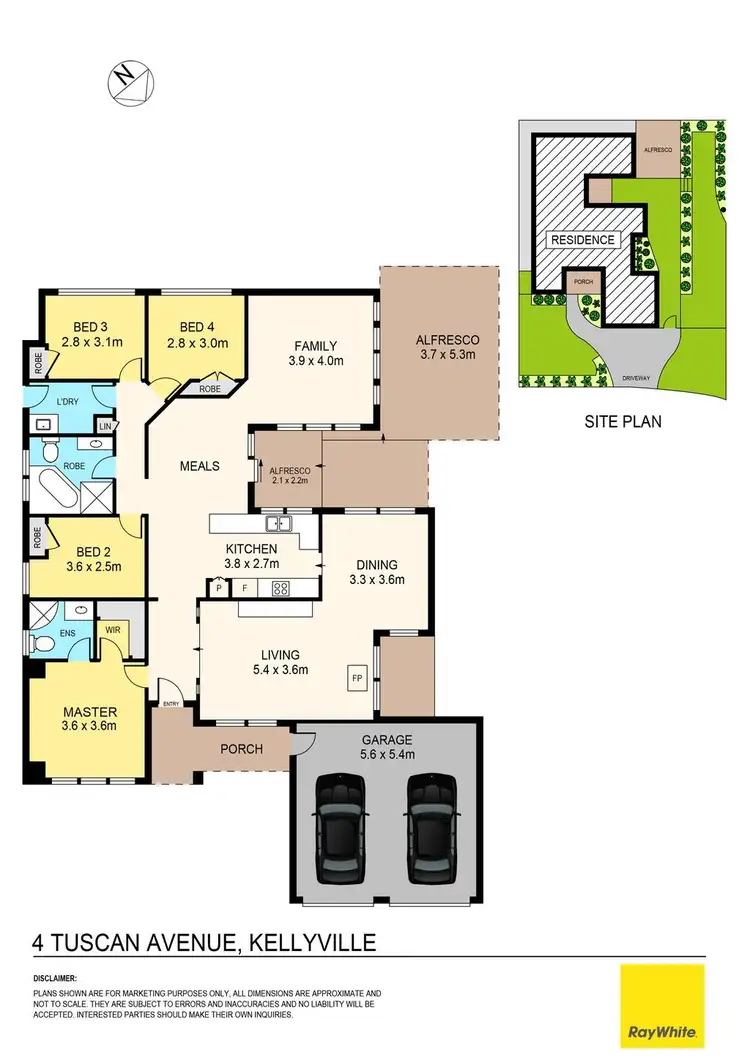 Floorplan of Homely house listing, 4 Tuscan Avenue, Kellyville NSW 2155