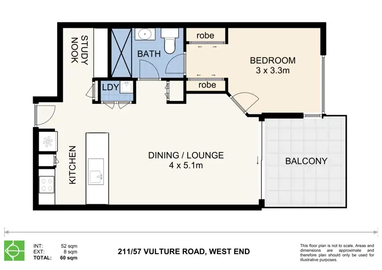 Floorplan of Homely apartment listing, 211/57 Vulture Street, West End QLD 4101