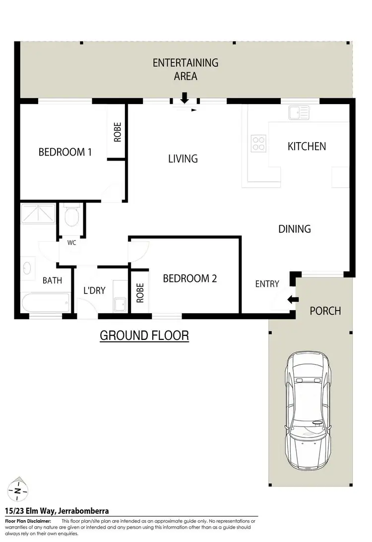 Floorplan of Homely townhouse listing, 15/23 Elm Way, Jerrabomberra NSW 2619