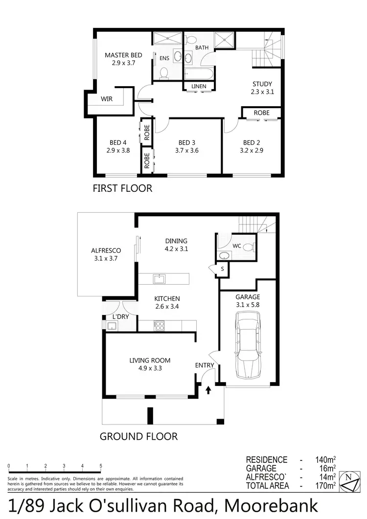 Floorplan of Homely house listing, 1/89 Jack O''Sullivan Road, Moorebank NSW 2170
