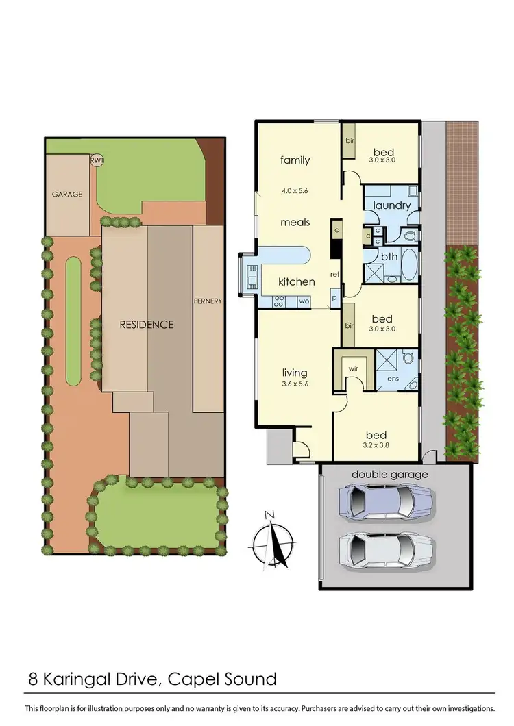 Floorplan of Homely house listing, 8 Karingal Drive, Capel Sound VIC 3940