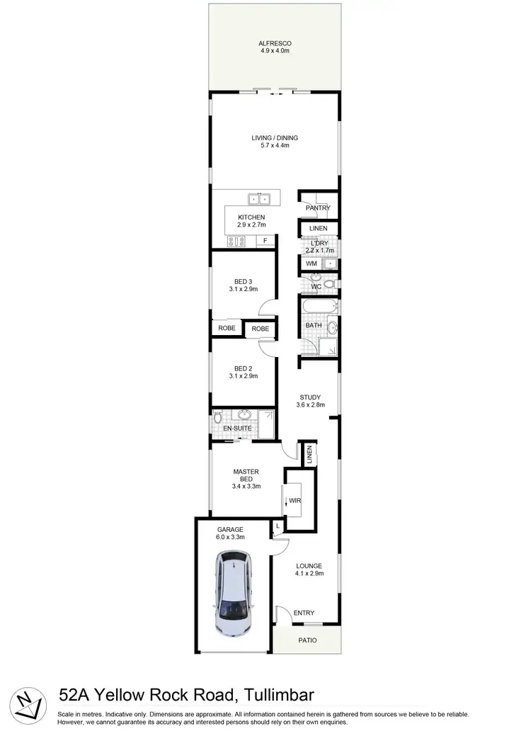 Floorplan of Homely villa listing, 52A Yellow Rock Road, Tullimbar NSW 2527