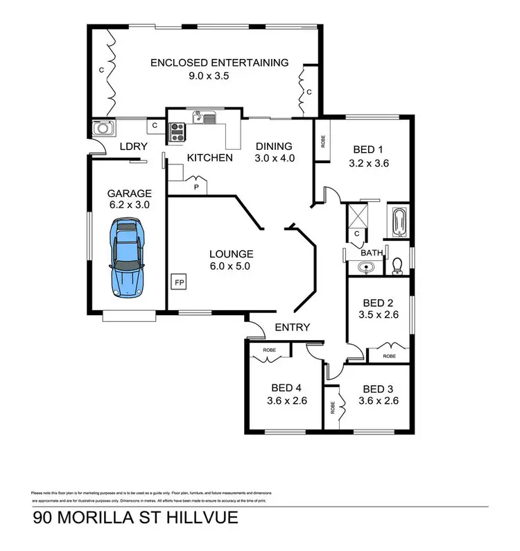 Floorplan of Homely house listing, 90 Morilla Street, Tamworth NSW 2340