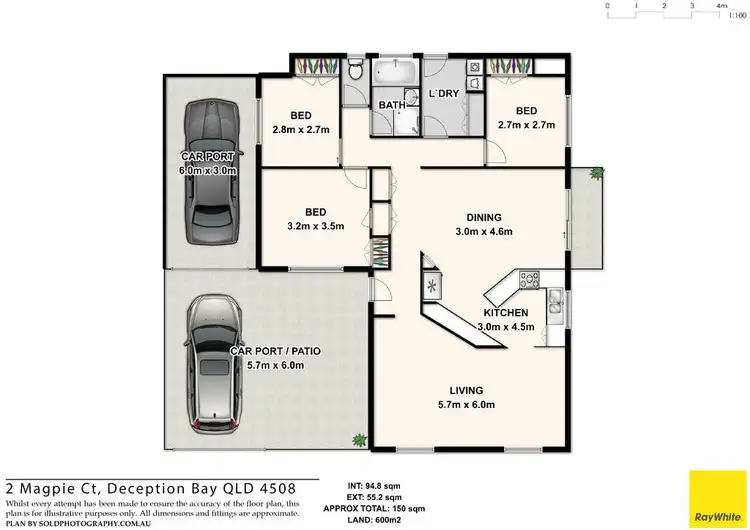 Floorplan of Homely house listing, 2 Magpie Court, Deception Bay QLD 4508