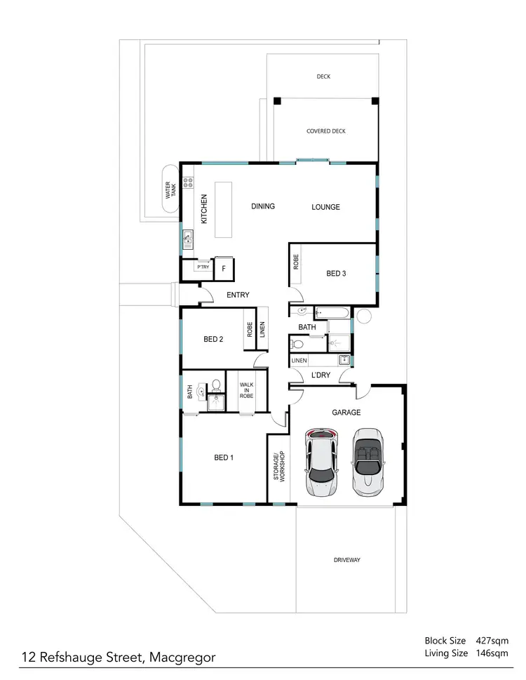 Floorplan of Homely house listing, 12 Refshauge Crescent, Macgregor ACT 2615