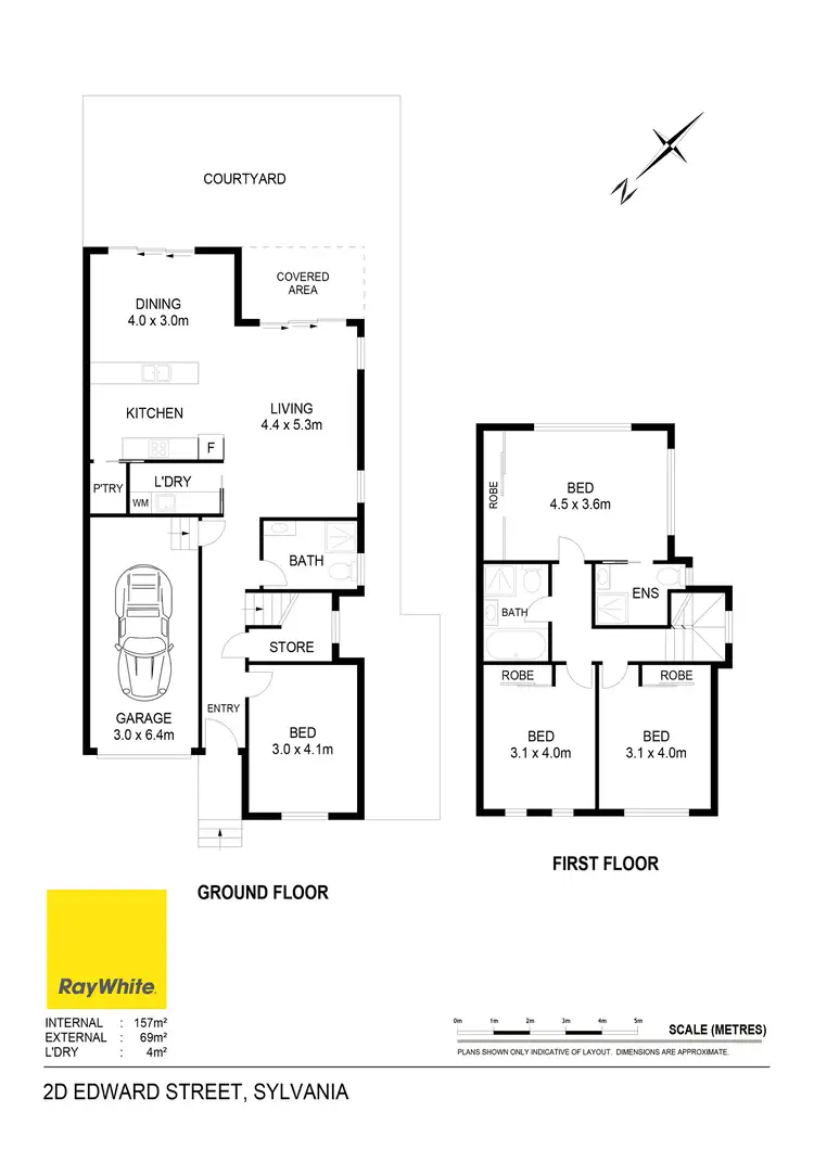 Floorplan of Homely semi-detached listing, 2D Edward Street, Sylvania NSW 2224