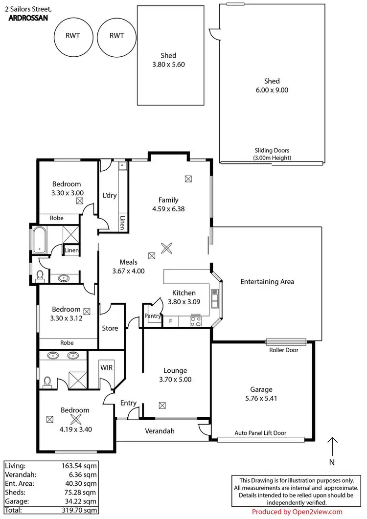 Floorplan of Homely house listing, 2 Sailors Street, Ardrossan SA 5571