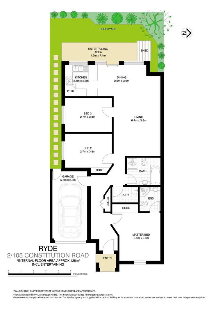 Floorplan of Homely villa listing, 2/105 Constitution Road West, West Ryde NSW 2114