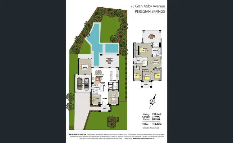 Floorplan of Homely house listing, 25 Glen Abby Avenue, Peregian Springs QLD 4573