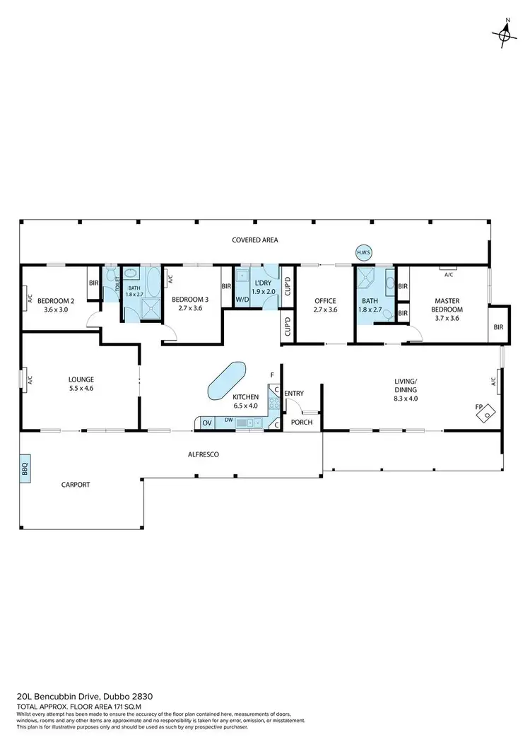 Floorplan of Homely rural property listing, 20L Bencubbin Drive, Dubbo NSW 2830