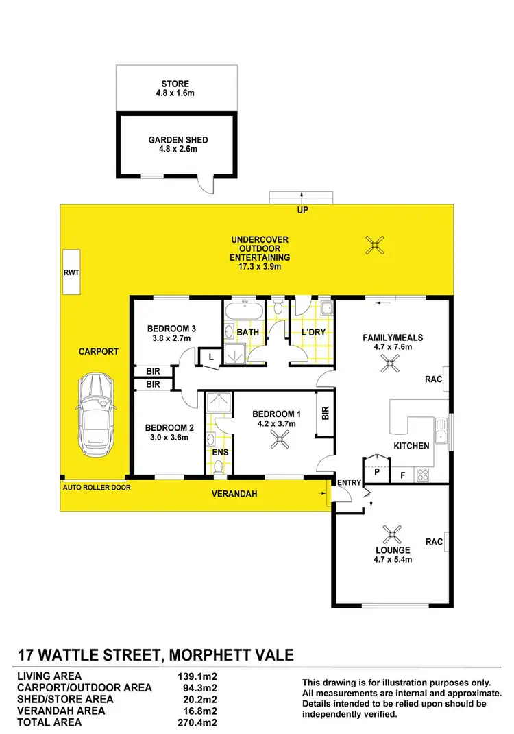Floorplan of Homely house listing, 17 Wattle Street, Morphett Vale SA 5162