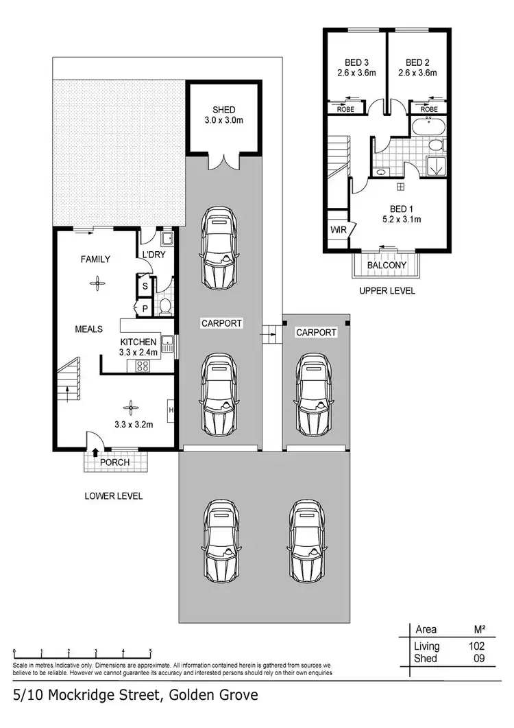 Floorplan of Homely unit listing, 5/10 Mockridge Street, Golden Grove SA 5125