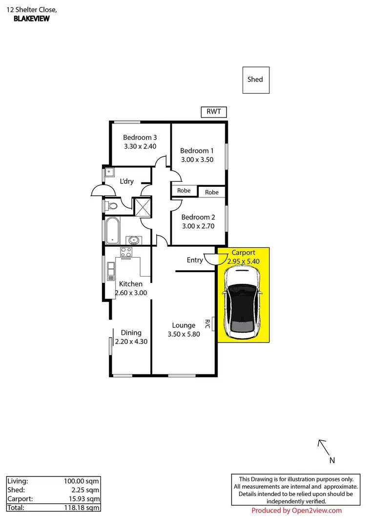 Floorplan of Homely house listing, 12 Shelter Close, Blakeview SA 5114