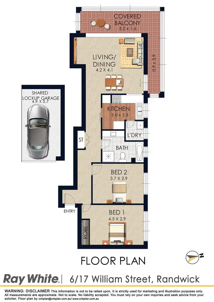 Floorplan of Homely apartment listing, 6/17 William Street, Randwick NSW 2031