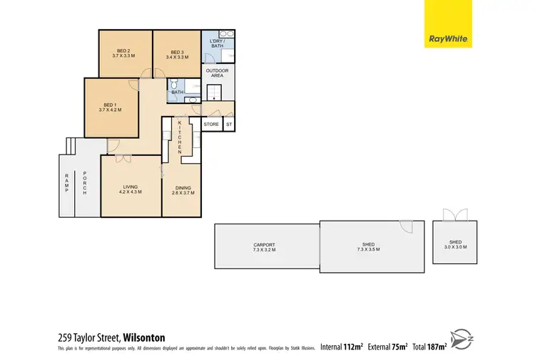 Floorplan of Homely house listing, 259 Taylor Street, Wilsonton QLD 4350