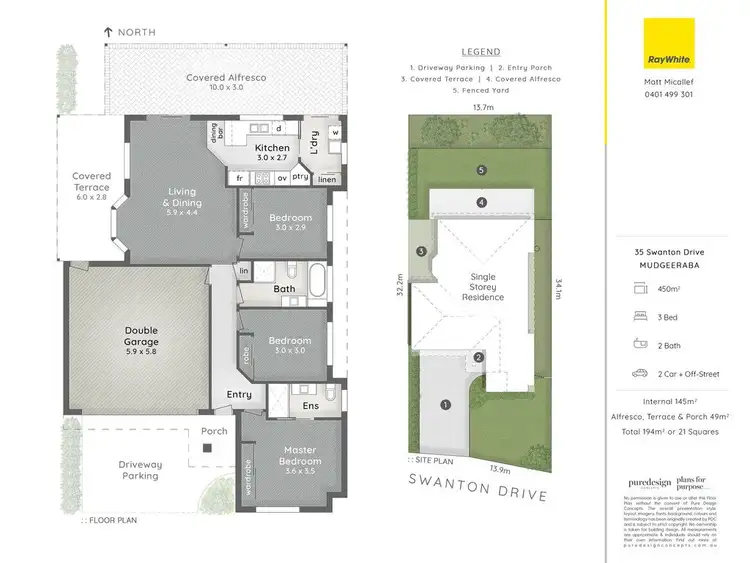 Floorplan of Homely house listing, 35 Swanton Drive, Mudgeeraba QLD 4213