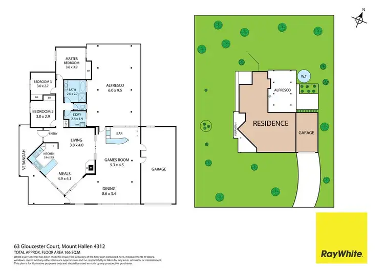 Floorplan of Homely house listing, 63 Gloucester Court, Mount Hallen QLD 4312