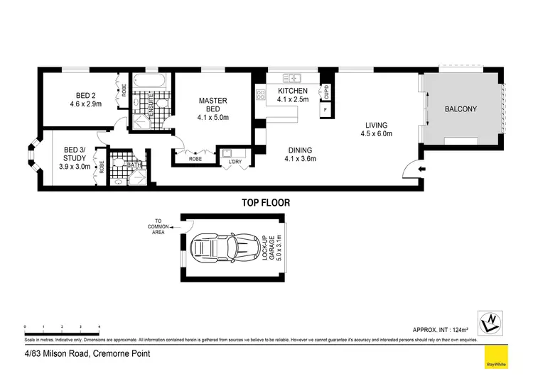 Floorplan of Homely apartment listing, 4/83 Milson Road, Cremorne Point NSW 2090