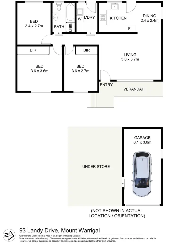 Floorplan of Homely house listing, 93 Landy Drive, Mount Warrigal NSW 2528