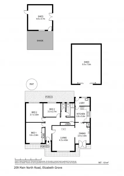 Floorplan of Homely house listing, 209 Main North Road, Elizabeth Grove SA 5112