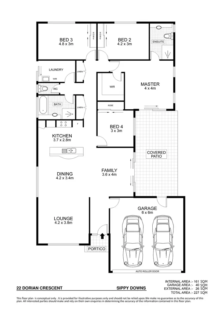 Floorplan of Homely house listing, 22 Dorian Crescent, Sippy Downs QLD 4556