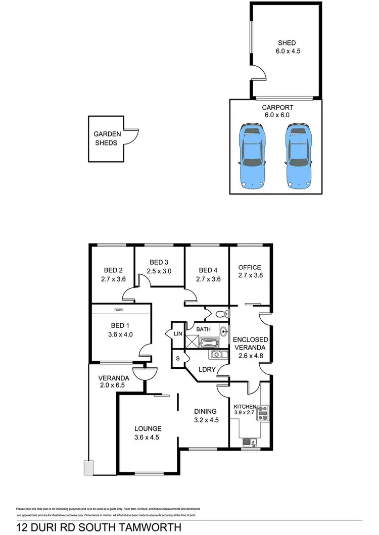 Floorplan of Homely house listing, 12 Duri Road, Tamworth NSW 2340