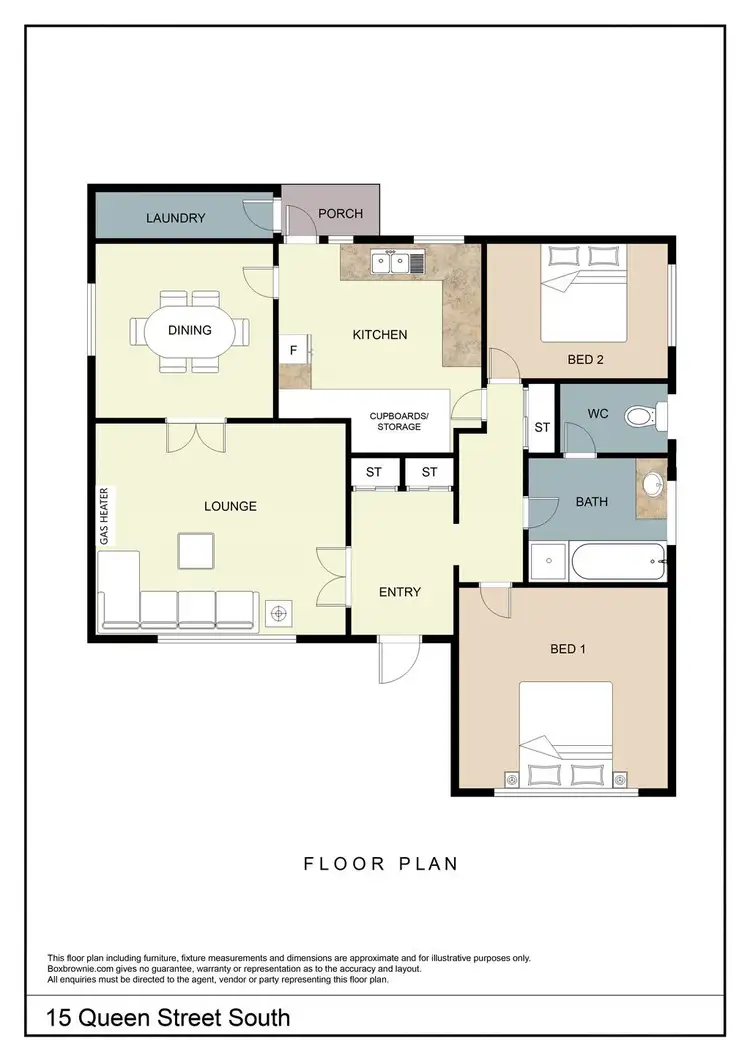 Floorplan of Homely house listing, 15 Queen Street South, Ararat VIC 3377