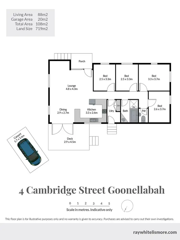 Floorplan of Homely house listing, 4 Cambridge Drive, Goonellabah NSW 2480