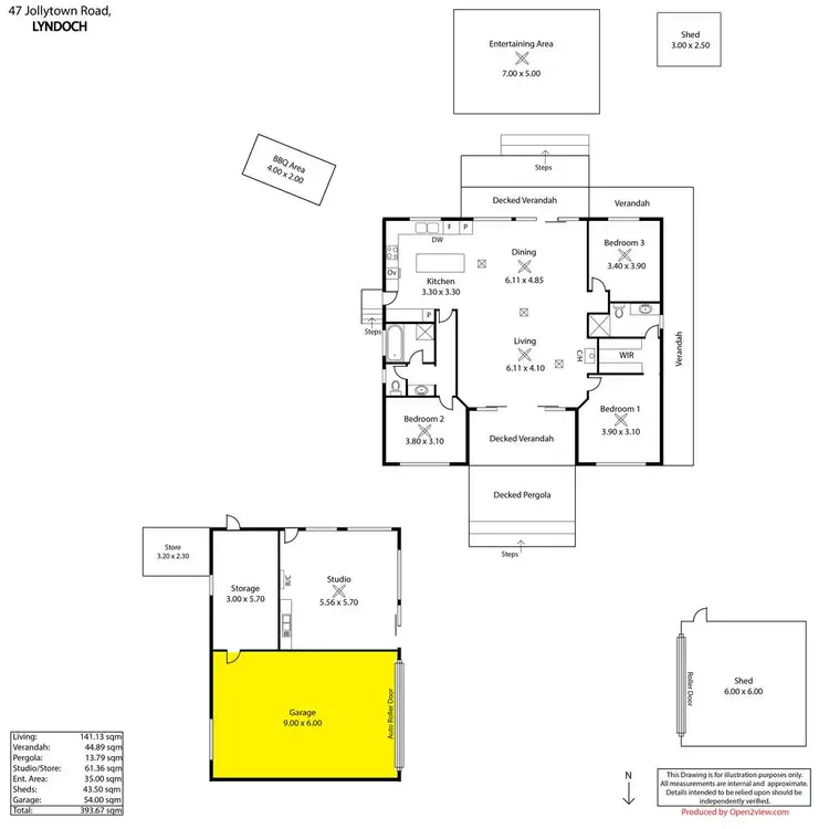 Floorplan of Homely house listing, 47 Jollytown Road, Lyndoch SA 5351