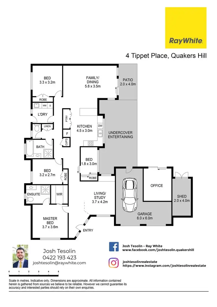 Floorplan of Homely house listing, 4 Tippet Place, Quakers Hill NSW 2763